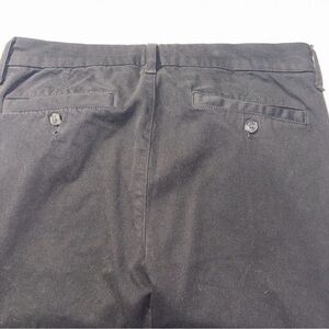 AE Twill Pants skinny/slim fit real slit pockets brushed cotton viscose black